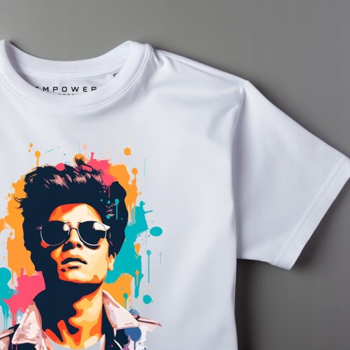 Nowoczesny T-shirt "Bruno Mars" Bawełna