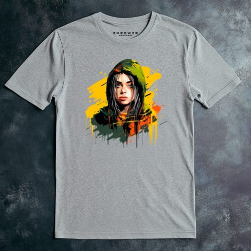 Nowoczesny T-shirt "Billie Eilish" Bawełna