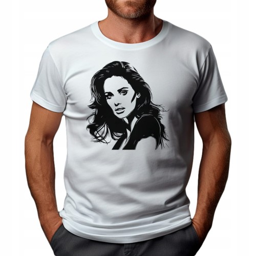 Koszulka T-shirt "Angelina Jolie" Bawełna