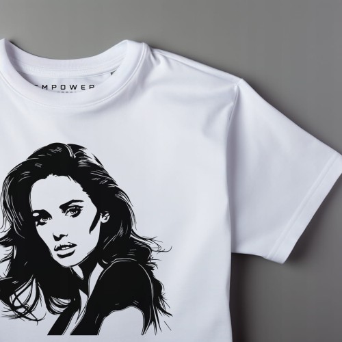 Koszulka T-shirt "Angelina Jolie" Bawełna