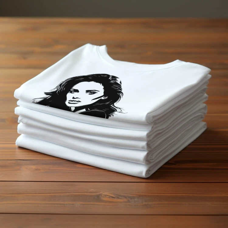 Koszulka T-shirt "Angelina Jolie" Bawełna