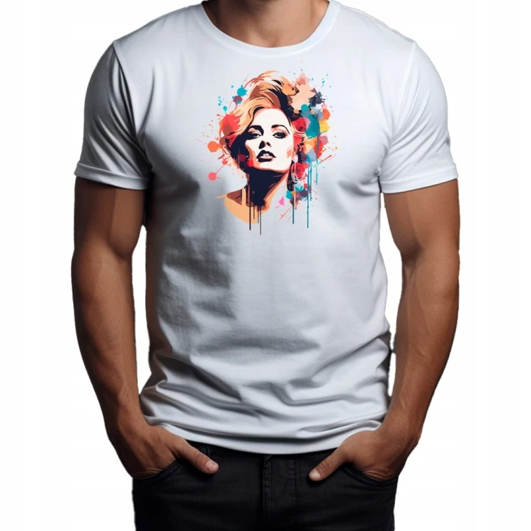 Nowoczesny T-shirt "Adele" Bawełna