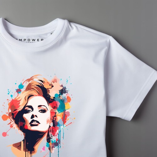 Nowoczesny T-shirt "Adele" Bawełna