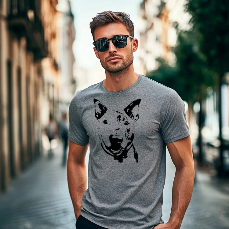 Koszulka T-shirt "Bulterier" Bawełna
