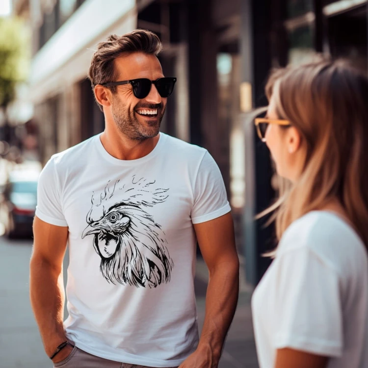Koszulka T-shirt "Kogut" Bawełna