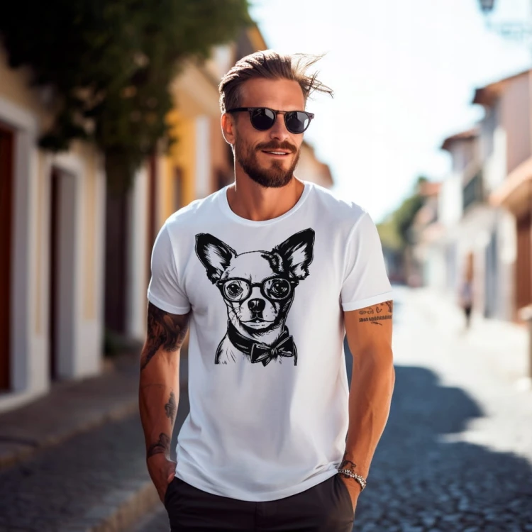 Koszulka T-shirt "Chihuahua" Bawełna