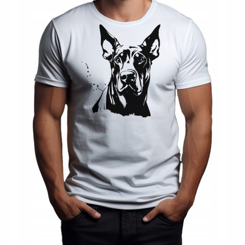 Koszulka T-shirt "Doberman" Bawełna