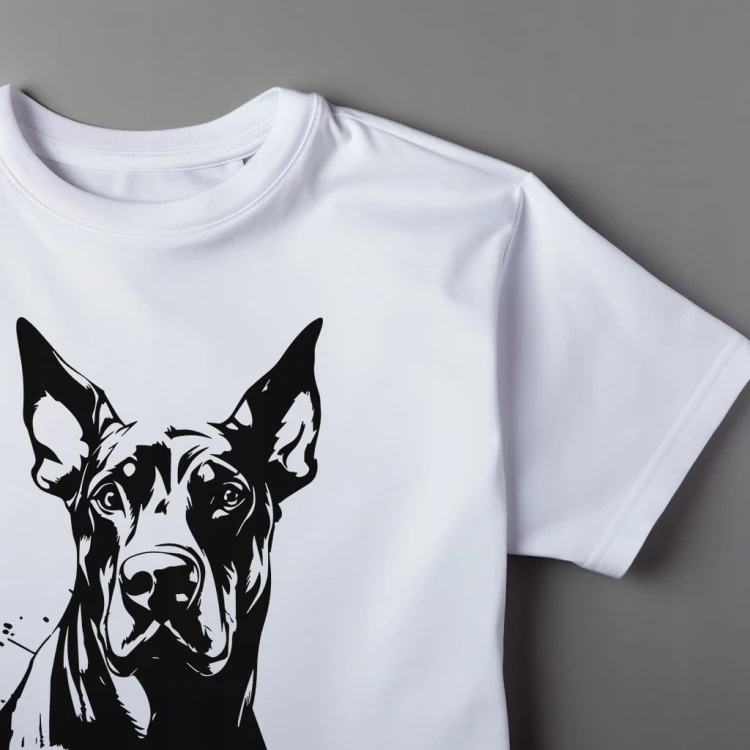Koszulka T-shirt "Doberman" Bawełna