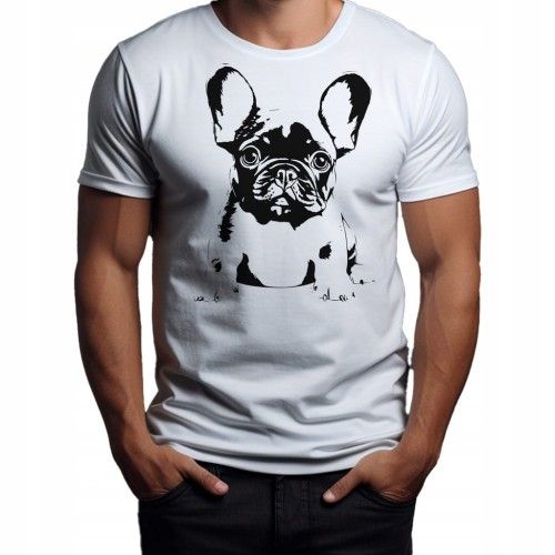 Koszulka T-shirt "Buldog Francuski" Bawełna