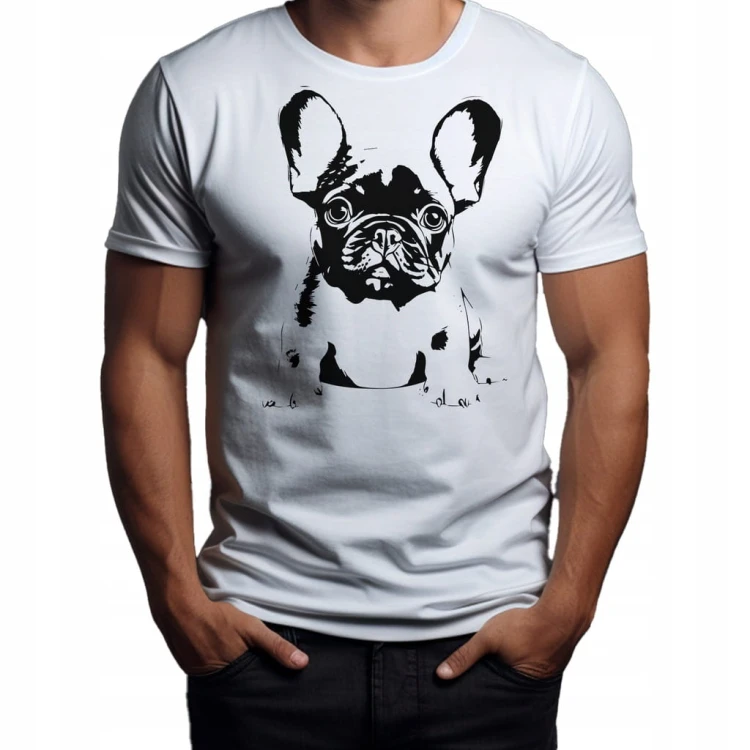 Koszulka T-shirt "Buldog Francuski" Bawełna