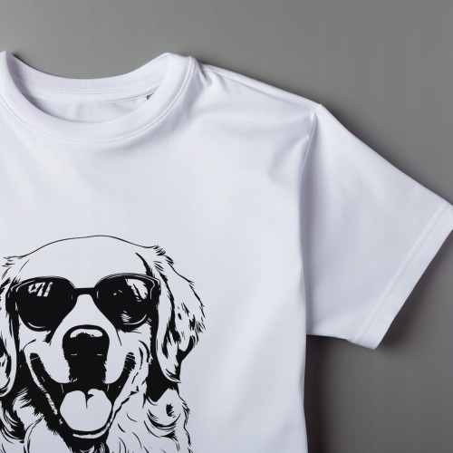 Koszulka T-shirt "Golden retriever" Bawełna