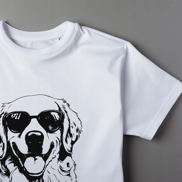 Koszulka T-shirt "Golden retriever" Bawełna