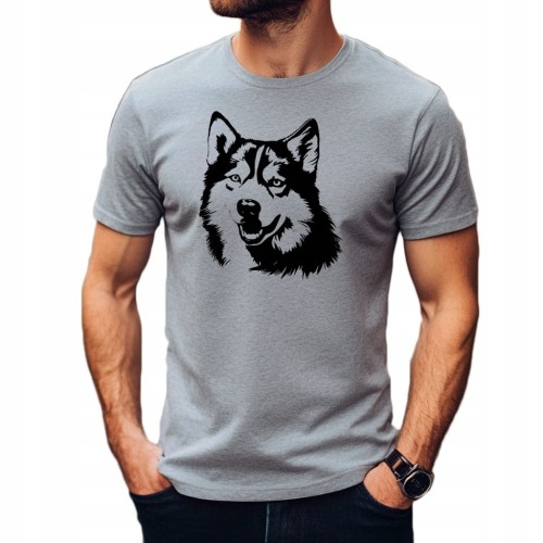 Koszulka T-shirt "Husky" Bawełna