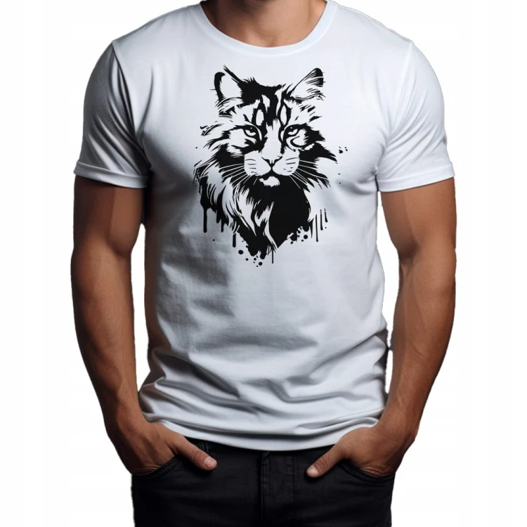 Koszulka T-shirt "Maine Coon" Bawełna