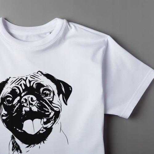 Koszulka T-shirt "Pug Dog" Bawełna