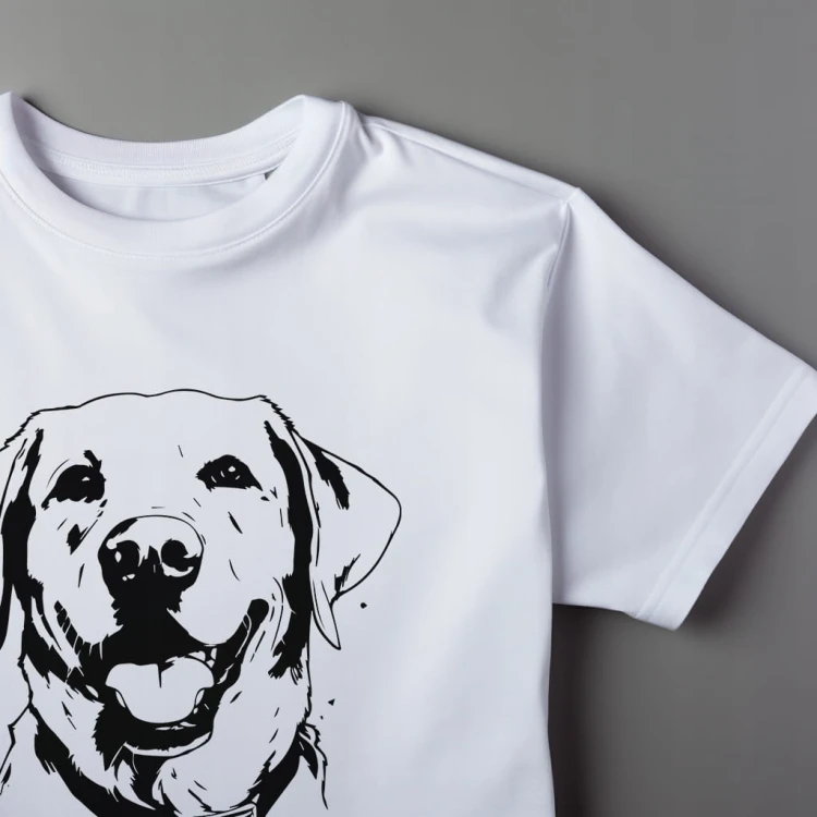Koszulka T-shirt "Retriever labrador" Bawełna