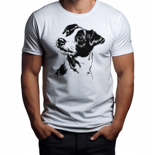 Koszulka T-shirt "Russell terrier" Bawełna