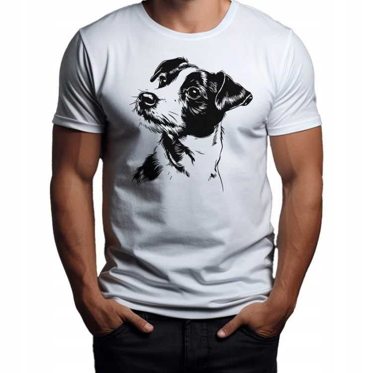 Koszulka T-shirt "Russell terrier" Bawełna