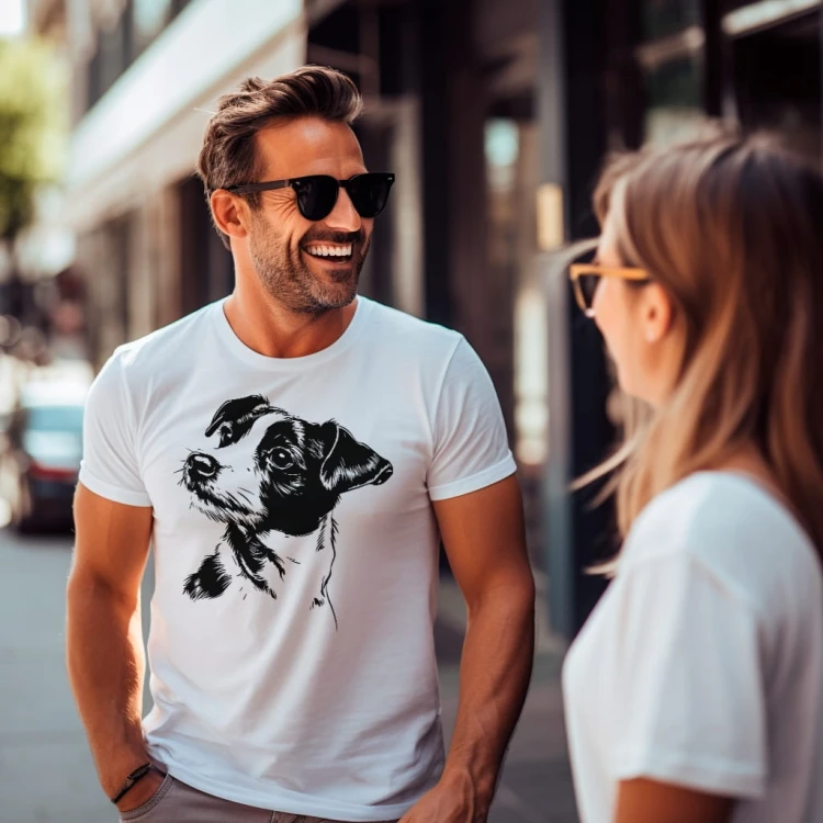 Koszulka T-shirt "Russell terrier" Bawełna