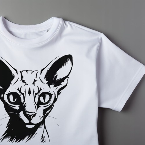 Koszulka T-shirt "Kot Sfinks" Bawełna