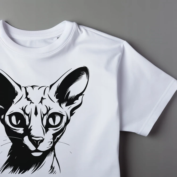 Koszulka T-shirt "Kot Sfinks" Bawełna