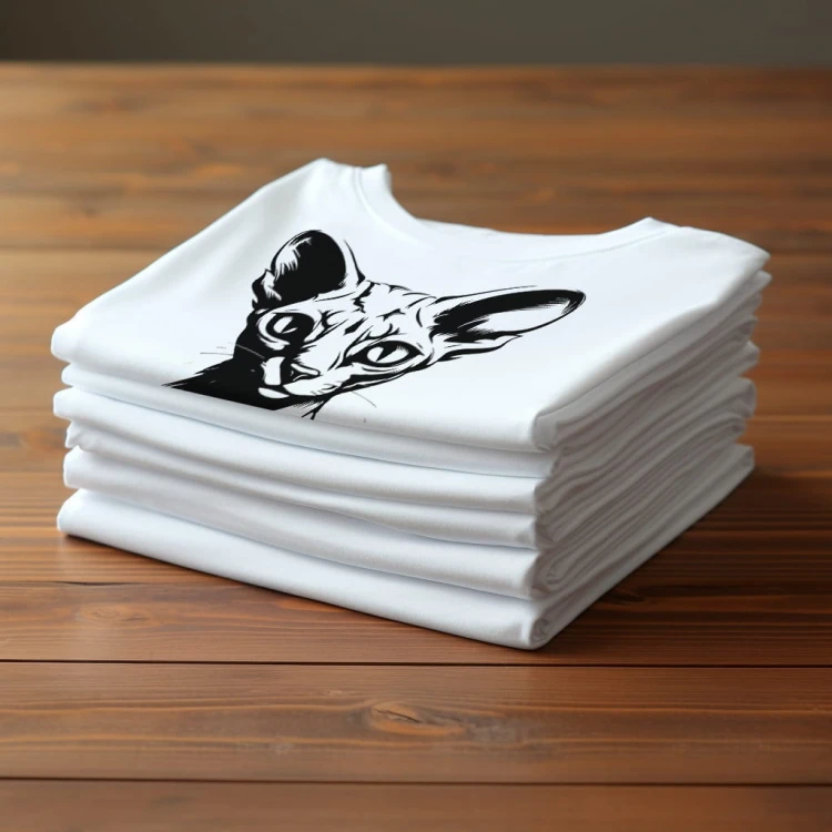Koszulka T-shirt "Kot Sfinks" Bawełna