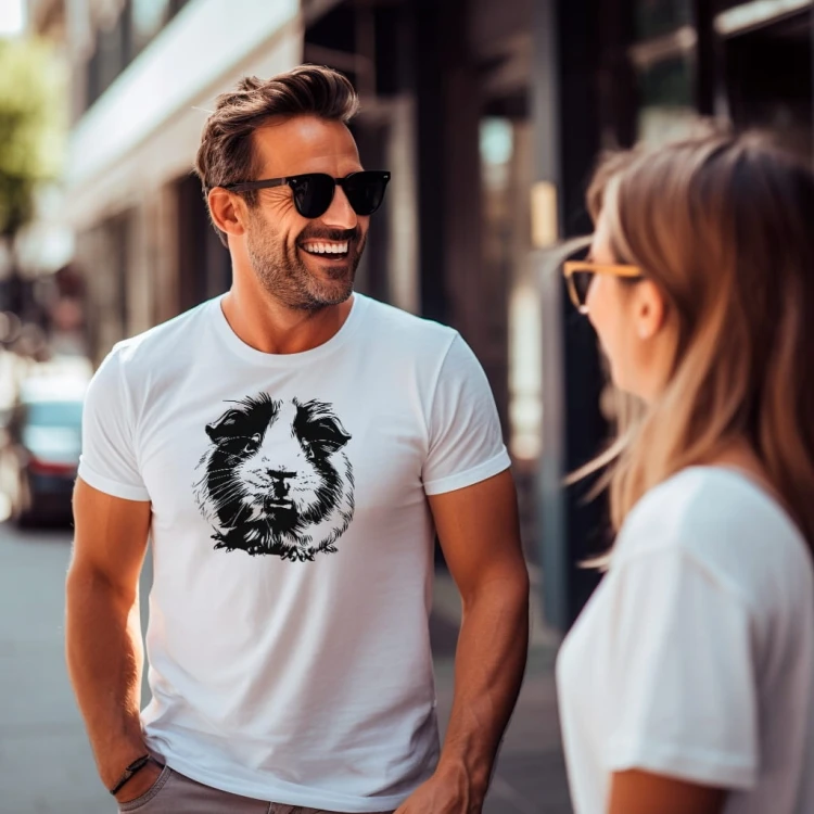 Koszulka T-shirt "Świnka morska" Bawełna