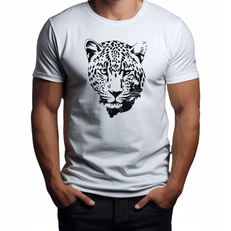 Koszulka T-shirt "Leopard" Bawełna