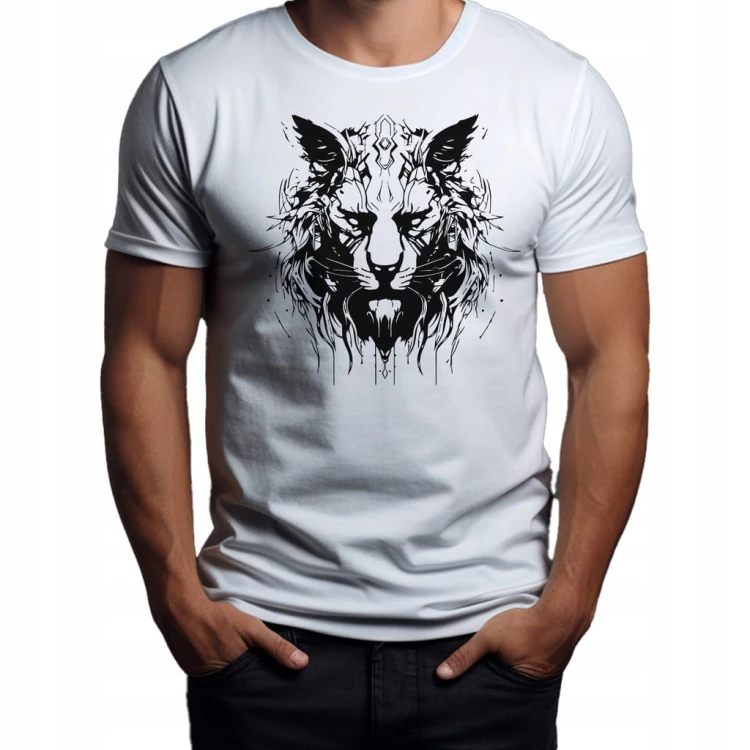 Koszulka T-shirt "Lion" Bawełna