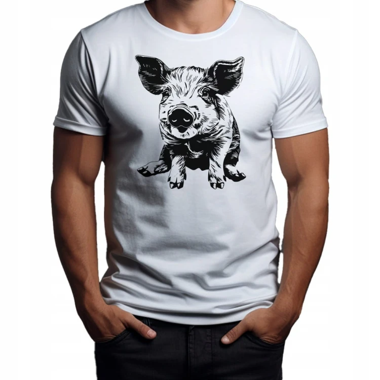 Koszulka T-shirt "Mini PIG" Bawełna