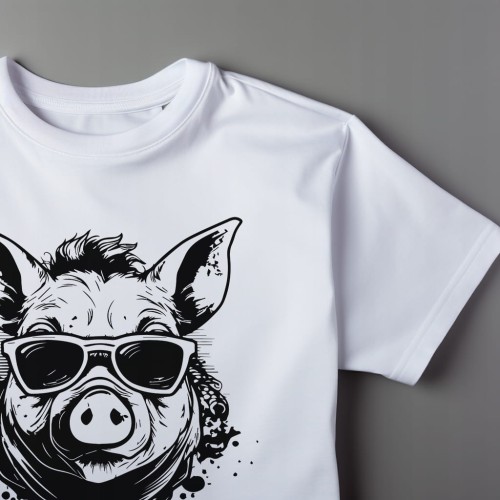 Koszulka T-shirt "PIG" Bawełna