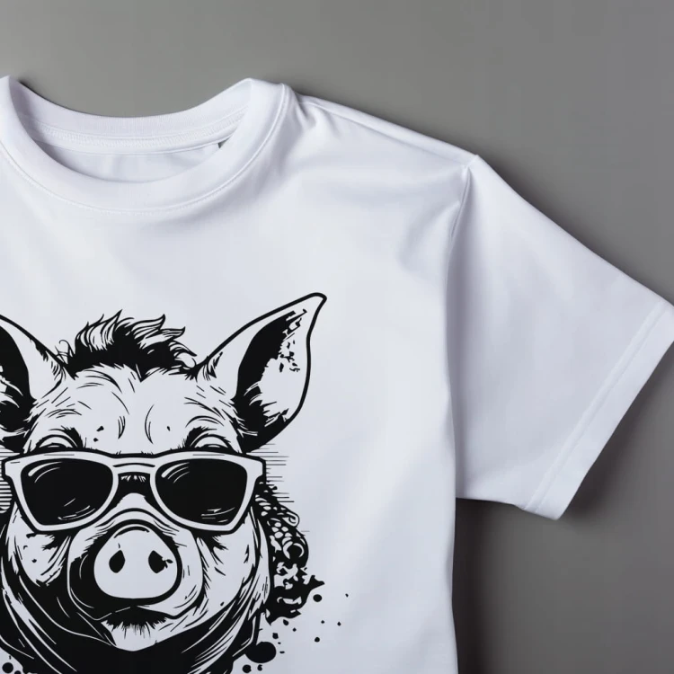 Koszulka T-shirt "PIG" Bawełna