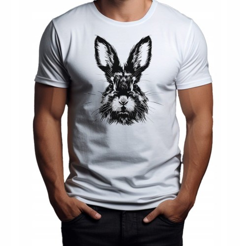 Koszulka T-shirt "Królik" Bawełna