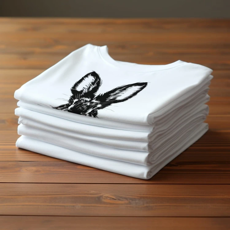Koszulka T-shirt "Królik" Bawełna