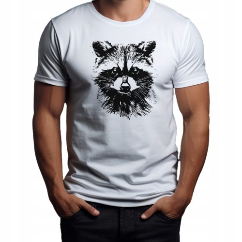 Koszulka T-shirt "Raccoon" Bawełna