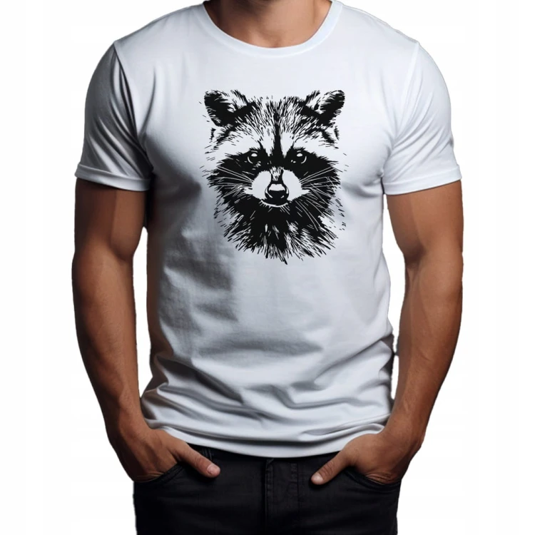 Koszulka T-shirt "Raccoon" Bawełna