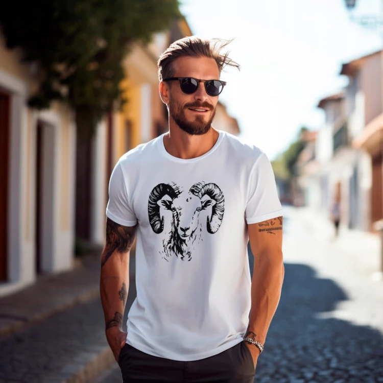 Koszulka T-shirt "Baran" Bawełna