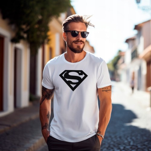 Koszulka T-shirt "Superman LOGO" Bawełna
