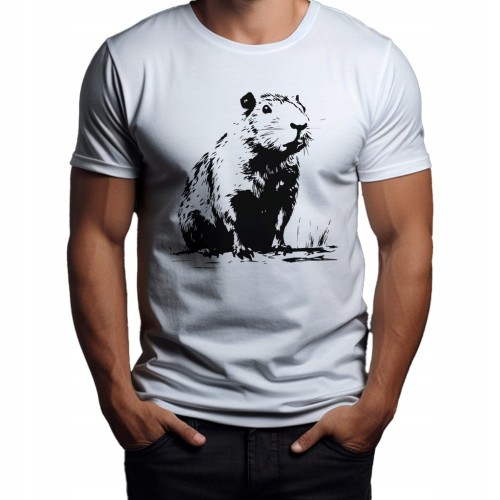 Koszulka T-shirt "Capybara" Bawełna