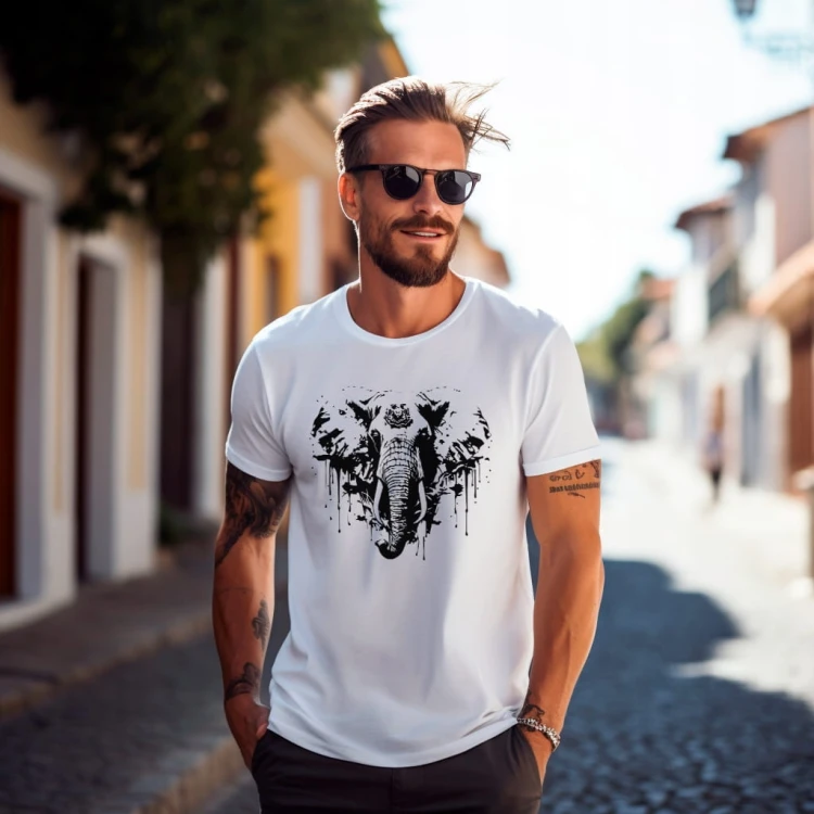 Koszulka T-shirt "ELEPHANT" Bawełna