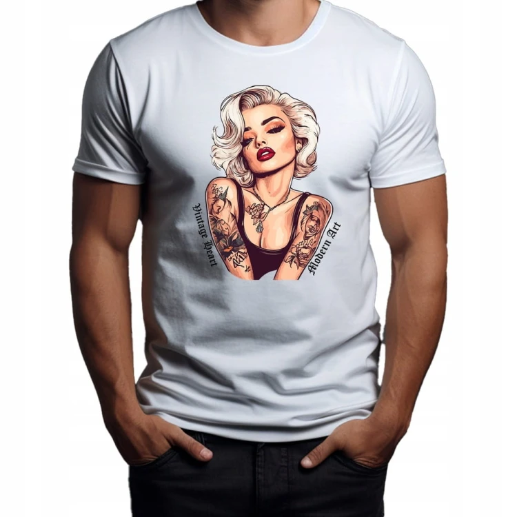 Koszulka T-shirt "Marilyn Monroe" Bawełna