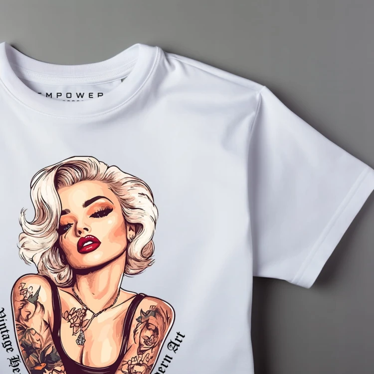Koszulka T-shirt "Marilyn Monroe" Bawełna
