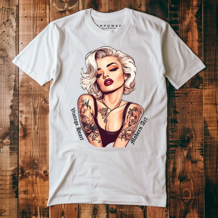 Koszulka T-shirt "Marilyn Monroe" Bawełna