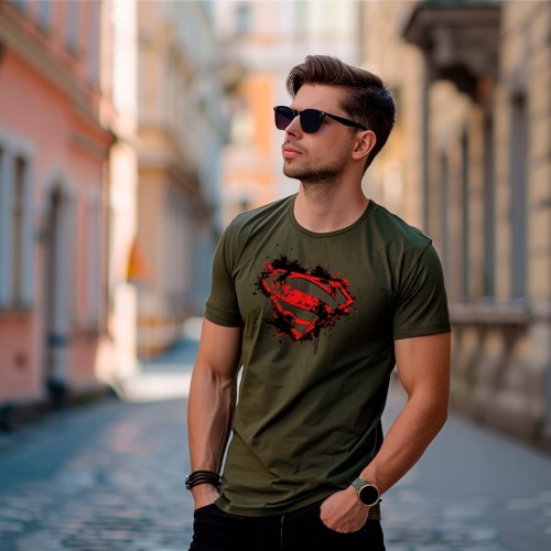 Koszulka Nowoczesna T-Shirt ''Superman LOGO'' Bawełna