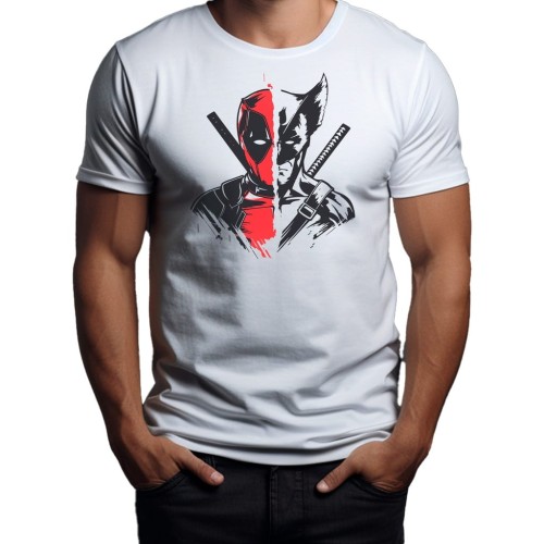Koszulka T-Shirt ''Deadpool i Wolverine'' Bawełna