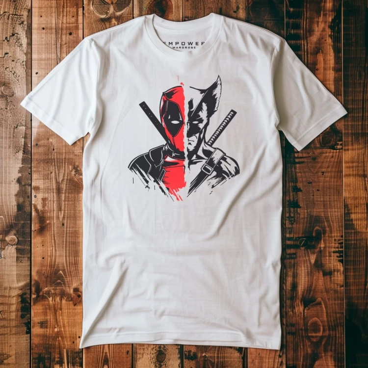 Koszulka T-Shirt ''Deadpool i Wolverine'' Bawełna