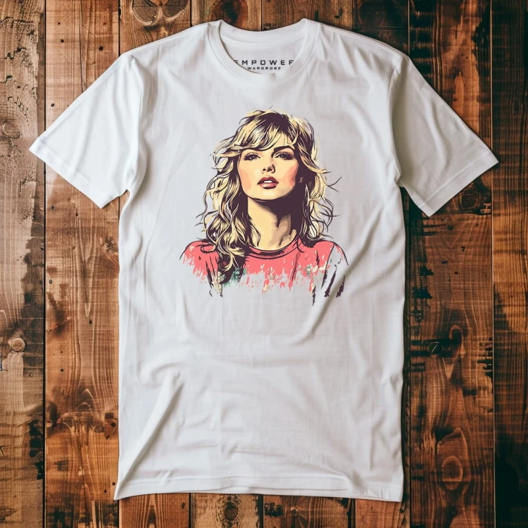 Nowoczesna Koszulka T-Shirt ''Taylor Swift'' Bawełna