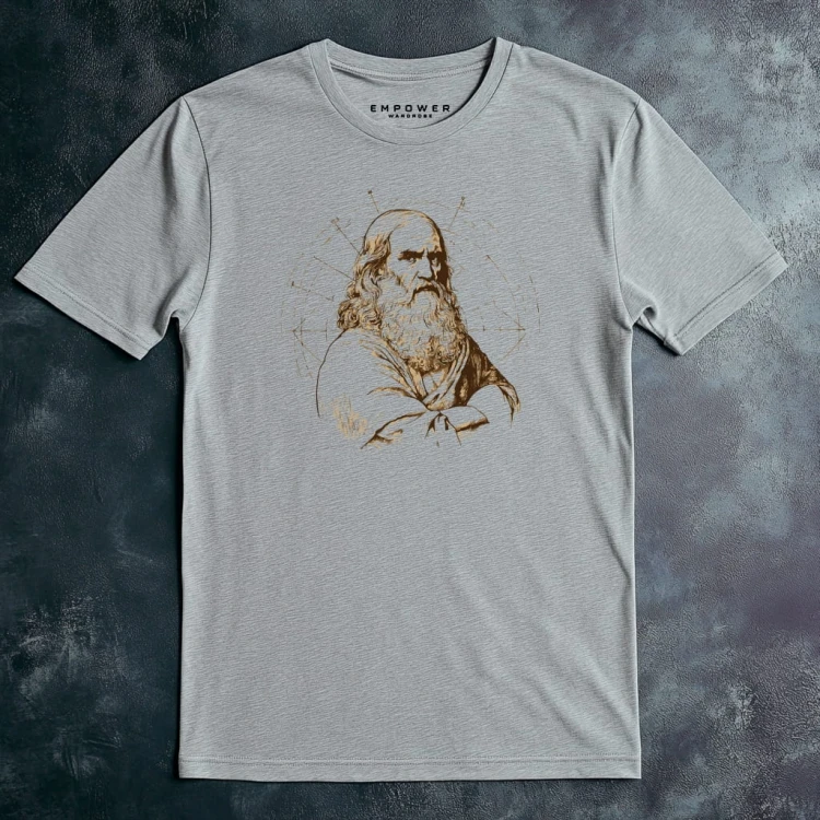 Koszulka T-Shirt ''Leonardo Da Vinci'' Bawełna