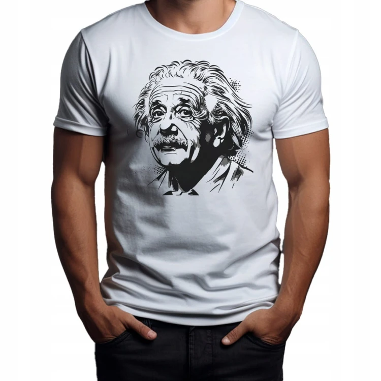 Koszulka T-Shirt ''Albert Einstein'' Bawełna