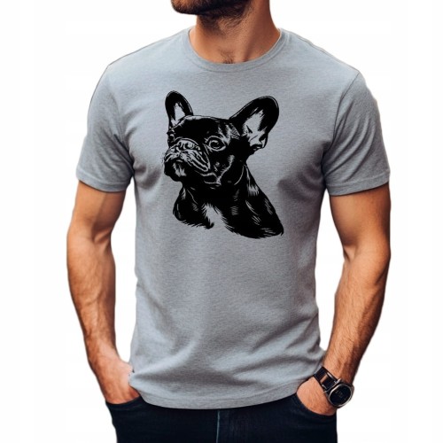 Koszulka T-Shirt ''French Buldog'' Bawełna